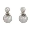 Pendientes de Perla Grandes y Pequeños de Estilo Francés, Simples, Modernos, Delicados, Versátiles para Mujer, Diseño Elegante y Lujoso, Pendientes al por Mayor