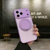 Adecuado para carcasa Fulcrum esmerilada para iPhone 17, todo incluido, para Apple 16Promax, soporte giratorio invisible, funda magnética para teléfono