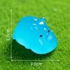Micro Paisagem de Musgo Luminoso Pequeno Rinoceronte Animais Enfeites Jardinagem DIY Acessórios de Paisagismo Mesa Pequenos Enfeites