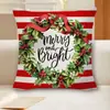 26 Estilo Novo Árvore de Natal Múltiplos Estilos Capa de Almofada Ano Novo Capa de Almofada Árvore de Natal Alce Floco de Neve Almofada Atacado