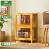 Gabinete de Almacenamiento para Apartamento Pequeño, a Prueba de Polvo, Vitrina Sencilla para Figuras, Gabinete de Almacenamiento Multicapa con Puertas, Adecuado para Uso en Dormitorio