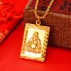 Etiqueta Guanyin de Oro Imitación Estilo Étnico para Hombres y Mujeres, Colgante de Moda de Oro Arena Popular para Transmisión en Vivo