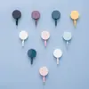 Lindos Ganchos Adhesivos Redondos de Macaron, Ganchos Adhesivos Fuertes para Cocina y Hogar, Sin Taladro, Ganchos sin Rastro