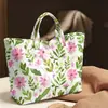2026 Nuevo Sitio Independiente Transfronterizo Temu Bolso de Mano Impermeable PVC+Lona Portátil de Viaje Bolso de Hombro Bolso Tote