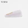 Nuevo Pasador de Pelo Wjia de Acetato Perlado con un Toque de Alta Gama, Pasador de Acetato Versátil, Pinza para Flequillo de Lujo Ligero y Pasador para Cabello Suelto