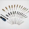 Longitud Total 4 pulgadas Transfronterizo 1/4 pulgada Vástago Hexagonal Cepillo de Alambre Cepillo para Pistola Cepillo para Tubos Pulido y Rectificado Acero Inoxidable 304