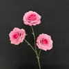 Simulación de flores rosas para bodas, hoteles, techos, banquetes, guías de ruta, hileras de flores, rosas, hortensias, flores falsas.