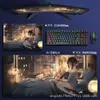 Alfombrilla de ratón, Anime de eSports, Teclado de computadora bidimensional, Alfombrilla creativa antideslizante para escritorio para niños y niñas, Uso en oficina