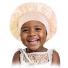 Gorro de Noche de Satén para Niños para Dormir, Lindo Gorro para el Cabello con Elástico para Niñas con Cabello Rizado, Gorro de Noche para Niños de Seda Imitada de Banda Ancha