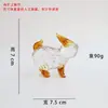Figuritas del Zodiaco de Vidrio: Rata, Buey, Tigre, Conejo, Dragón, Serpiente, Caballo, Oveja, Mono, Gallo, Perro, Cerdo - Decoraciones de Escritorio de Animales, Regalos Transfronterizos