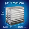 Bolsa Térmica Engrosada con Papel de Aluminio Tridimensional de Grado Alimenticio para Frutas y Verduras Frescas, Película de Aluminio para Empaque de Pasteles para Llevar de Gran Capacidad