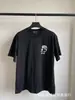 Erd Melancólico Rico Segunda Generación Estampado de Letras Viejo Holgado Retro Vintage Camiseta de Manga Corta para Hombre y Mujer Tendencia Verano