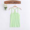 Verão 2024 Menina Candy Color Fino Camisola Infantil Bottoming Camisola Y-shaped Colete Algodão Top