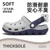 Zuecos de Verano para Hombre, Transpirables para Exteriores, con Suelas Gruesas, Pantuflas Cerradas de Eva Antideslizantes para el Hogar, para Pareja y Mujeres