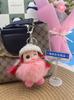 Colgante de Borla de Piel de Zorro Real Encanto para Bolso Muñeca Durmiente Accesorio de Peluche Llavero de Coche Máquina de Garra Opciones Multicolor Disponibles