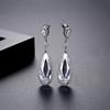 Jinse brincos de casamento europeu e americano longa água noiva micro inlay banquete temperamento senhoras brincos de zircão atacado mulheres