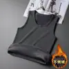 Chaleco Grueso Cálido con Forro de Polar para Hombre, Camiseta sin Mangas Ajustada Estilo Otoño e Invierno, Ropa Interior Capa Base Ropa de Hombre, Pieza Única al por Mayor