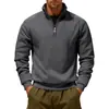 2026 Item Quente Transfronteiriço Americano Outono/Inverno Mais Veludo Pesado Solto ao Ar Livre Masculino Quente Gola Alta Moletom Esportivo