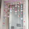 Cortina de Puerta con Corazón de Niña, Meow Meow, Amor, Cortina Divisoria para Habitación, Decoración de Porche, Accesorios para Cortina de Dormitorio, Decoración Colgante para Jardín de Infancia