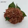 Novo modelo de hortênsia de paulownia de 5 galhos, flores artificiais para decoração de cerimônia de casamento, buquê de noiva, atacado de material floral transfronteiriço de comércio exterior