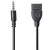 Cabo de conversão USB para aux de carro Cabo de áudio MP3 para CD player Plugue de conexão em T com cabeça redonda de áudio de 3,5 mm Disco U