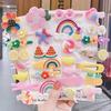 Presilhas de Cabelo Desenho Animado Infantil Acessórios de Cabelo Princesa Coreana Presilhas na Raiz do Cabelo para Meninas Menininhas Cabelos Soltos Presilhas para Cabelo de Bebê Fofo Bebê