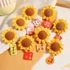 Broche de Girasol Tejido de Nuevo Estilo, un Regalo para Levantar la Moral de los Estudiantes que Presentan Exámenes, un Regalo de Graduación que les Trae Gran Éxito