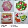 Produtos de comércio exterior Placa de sementes de melão de PP Placa redonda pequena para doces Placa para amendoins e frutas secas Placa de papel flor de plástico