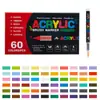 Set de Marcadores Acrílicos Líquidos Art Direct de 72 Colores con Puntas Suaves, No Transparentes, Apilables, Lavables, Set de Bolígrafos de Acuarela para Niños