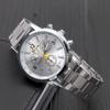 Desejo nova personalidade decorativa falsa de três olhos seis pinos aço band relógio moda moda casual esportes negócios relógio dos homens