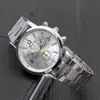 Desejo nova personalidade decorativa falsa de três olhos seis pinos aço band relógio moda moda casual esportes negócios relógio dos homens