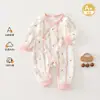 Ropa para Recién Nacidos de Primavera y Otoño 0-6 Meses Algodón Puro Clase A Body de Bebé Otoño e Invierno Prenda Base Pelele para Bebé Cuatro Estaciones