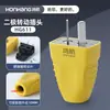 Enchufe fijo de dos polos de alta potencia Honghang enchufe doméstico giratorio de dos pines 10A16A enchufe de alimentación de tres polos