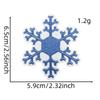 Patch de Tecido Graffiti Azul Inverno Aplique para Roupas Decoração Série Acessórios de Natal Transfronteiriços Natal Selo Bordado à Máquina