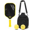 Raquete de Pickleball de Fibra de Carbono T700 Toray Textura de Tecido de Grafite Fosca 16mm de Espessura Competição Fibra de Carbono