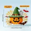 Decorações Penduradas Transfronteiriças Novas Criativas Halloween Acrílico Plano 2D Enfeites Abóbora Esculpida Gatinho Preto Decoração de Jardim Festa
