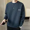 Sudadera con cuello redondo para hombre Camiseta de manga larga para hombre Nueva tendencia de estilo Otoño Primavera Ropa de Otoño Marca Tendencia Camiseta básica Top para hombre
