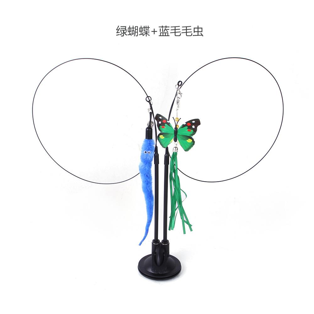 绿蝴蝶+蓝毛毛虫