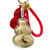 Bolsa de la Suerte de Oro Puro 999 Colgante Cumple Sueños Oro Puro 999 Llavero de Buena Suerte Colgante para Bolso Regalo