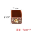 YQT Mini Cesta para Libros Cesta de Almacenamiento para Estantería DIY Pegatinas para Refrigerador Accesorios de Resina Accesorios para Maquetas de Escenas Miniatura Adornos
