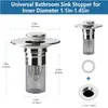 Filtro de Desagüe para Lavabo de Baño Amazon Tapón de Desagüe Emergente para Lavabo Lavabo Tipo Empuje