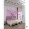 Cama Grande de Retazos con Mosquitero Tradicional para Uso Doméstico, Adecuada para Camas de 2.5 m, Camas de 3 m y Cunas de 3.9 m