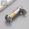 Visor de Puerta Ojo de Gato de Cobre Puro Diámetro 16mm Mirilla de Puerta de Hotel Lente de Vidrio Gran Angular de Alta Definición Anti-Espionaje Mirilla de Puerta de Entrada Anti-Palanca