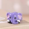 Adornos pequeños de resina creativa de animales elefante para el hogar, jardinería, bandeja de arena, bricolaje, micro paisaje, accesorios de decoración de paisajismo
