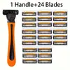 Barbeador Manual Premium com Lâminas de 3 Camadas para Homens, Barbeador Descartável Portátil, Atacado para Exportação
