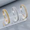 Joyería de Moda Estilo Ins con Diseño Único, Cadena Trenzada de Tres Capas de Acero Inoxidable, Pulsera de Bloques de Color de Nicho de Moda para Hombres y Mujeres