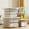 Nova Caixa Organizadora Transparente Plástico Grande Capacidade Doméstica Roupas Brinquedos Lanches Caixa Organizadora Recipiente de Armazenamento Armazenamento Roupas