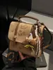Moda de Comércio Exterior Bolsa de Couro Camurça para Mulheres 2026 Nova Versátil Casual Bolsa de Mão Mochila Simples Multiúso Bolsa Transversal