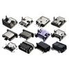 Conector Hembra Micro USB 2P/5P/7P Socket de Carga Vertical de Montaje Superficial, Micro USB con Recubrimiento Continuo