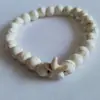 Pulsera de Concha, Moderna Joyería de Estrella de Mar y Tortuga Marina, Pulsera Tejida a Mano, Pulsera Elástica de Cuerda con Concha de Tortuga Marina de Pino Azul